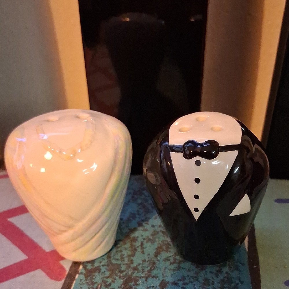 Bride and Groom Salt and Pepper Shakers